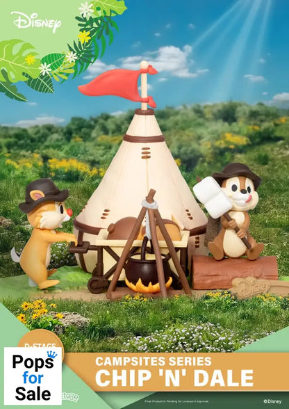 Disney D-Stage Campsite Series PVC Diorama Chip & Dale Special Edition 10 cm