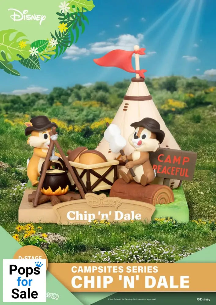 Disney D-Stage Campsite Series PVC Diorama Chip & Dale Special Edition 10 cm