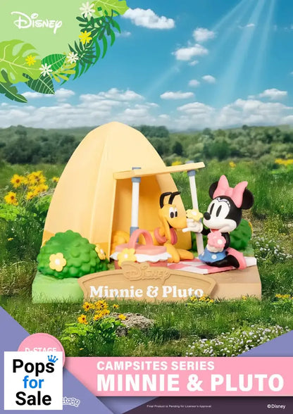 Disney D-Stage Campsite Series PVC Diorama Mini & Pluto Special Edition 10 cm