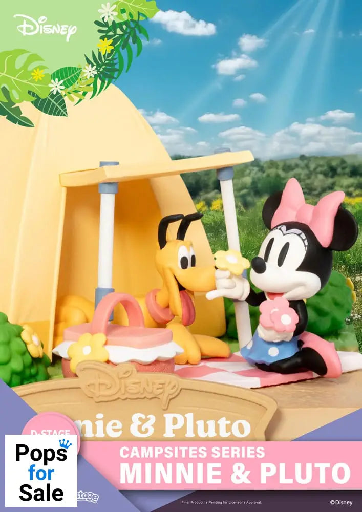 Disney D-Stage Campsite Series PVC Diorama Mini & Pluto Special Edition 10 cm Dioramas