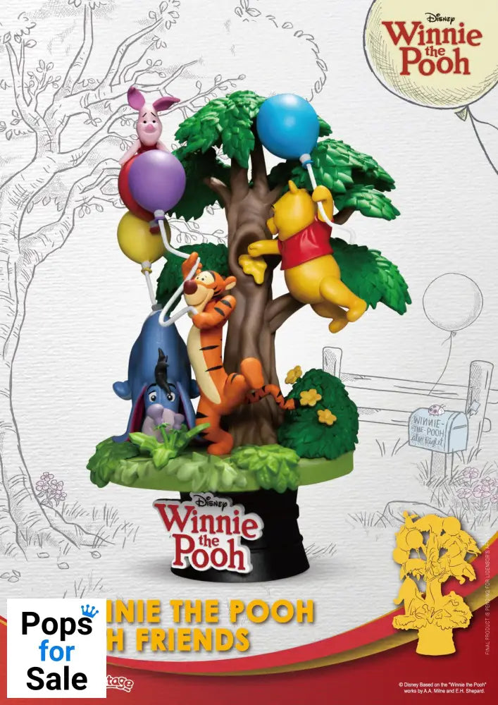 Disney D-Stage PVC Diorama Winnie The Pooh With Friends 16 cm