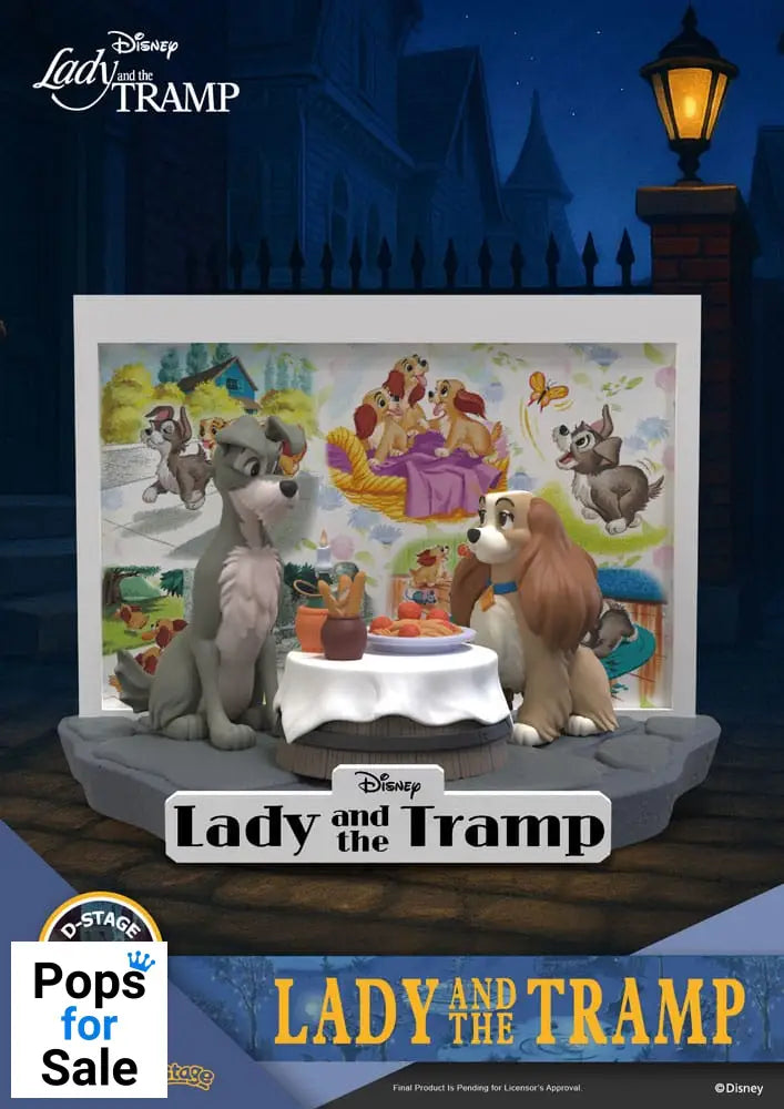 Disney D-Stage PVC Statue Lady and the Tramp 12 cm Statues