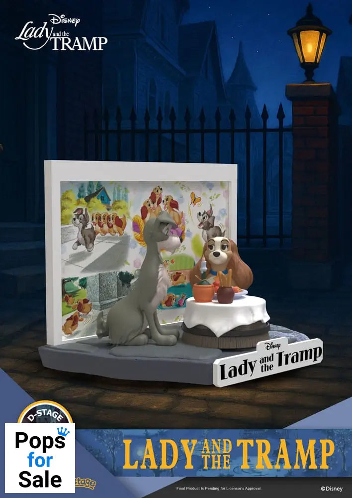 Disney D-Stage PVC Statue Lady and the Tramp 12 cm