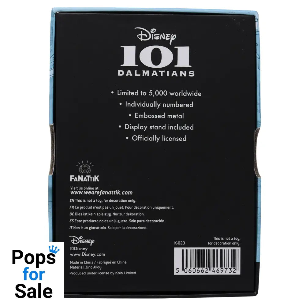Disney Limited Edition 101 Dalmatians Ingot Ingot