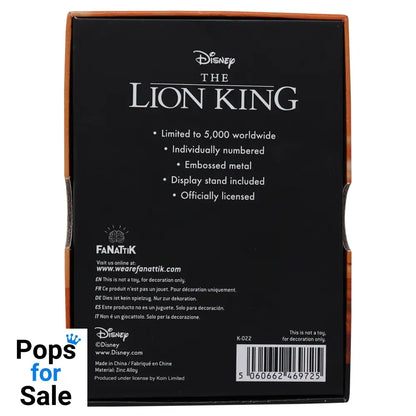 Disney Limited Edition Lion King Ingot Ingot