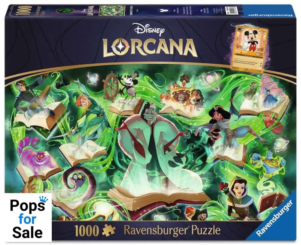 Disney Lorcana Jigsaw Puzzle Glimmers of the Realm: Emerald (1000 pieces) Puzzles
