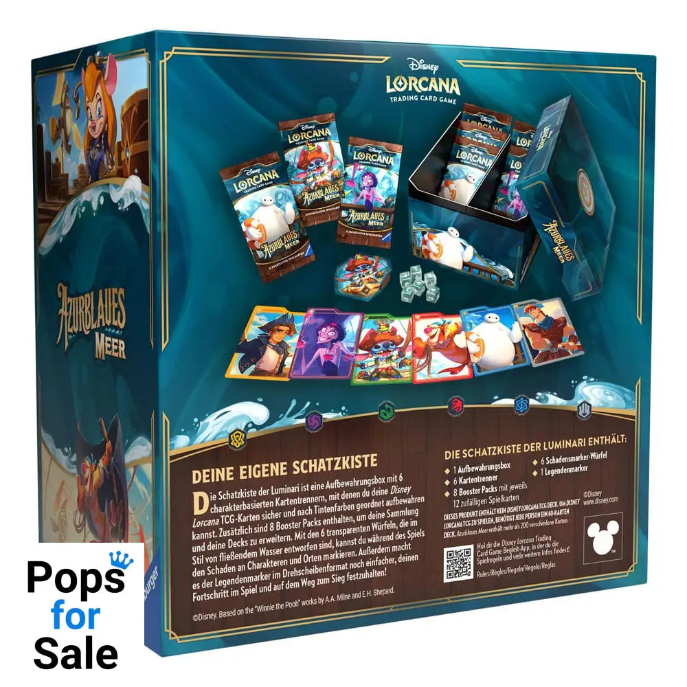 Disney Lorcana TCG Azurblaues Meer llumineer's Trove (24) *German Edition*