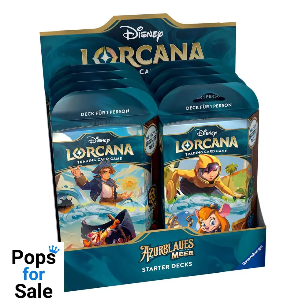 Disney Lorcana TCG Azurblaues Meer Starter Decks Display (8) *German Edition* Trading cards