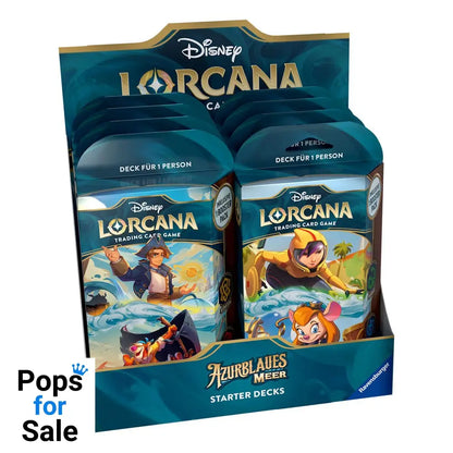 Disney Lorcana TCG Azurblaues Meer Starter Decks Display (8) *German Edition* Trading cards