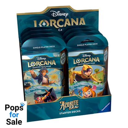 Disney Lorcana TCG Azurite Sea Starter Decks Display (8) *English Edition*