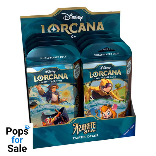 Disney Lorcana TCG Azurite Sea Starter Decks Display (8) *English Edition* Trading cards
