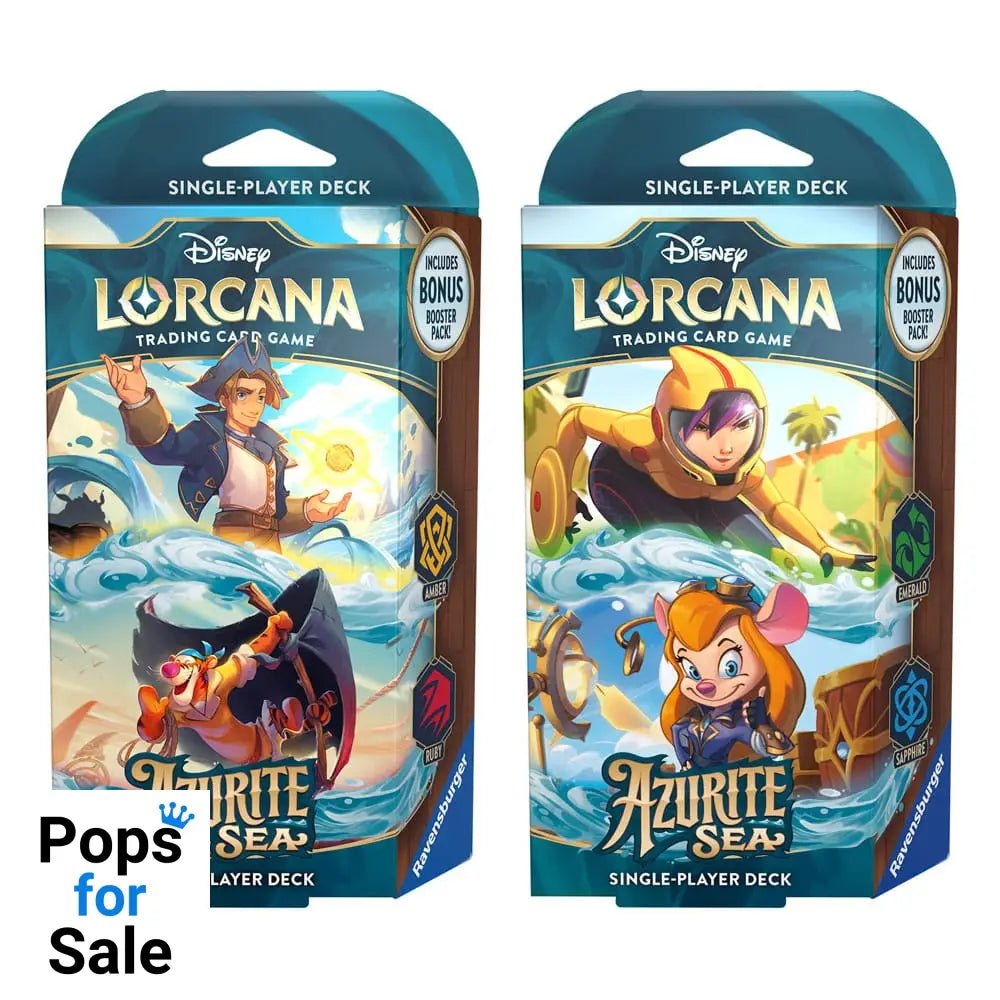 Disney Lorcana TCG Azurite Sea Starter Decks Display (8) *English Edition*