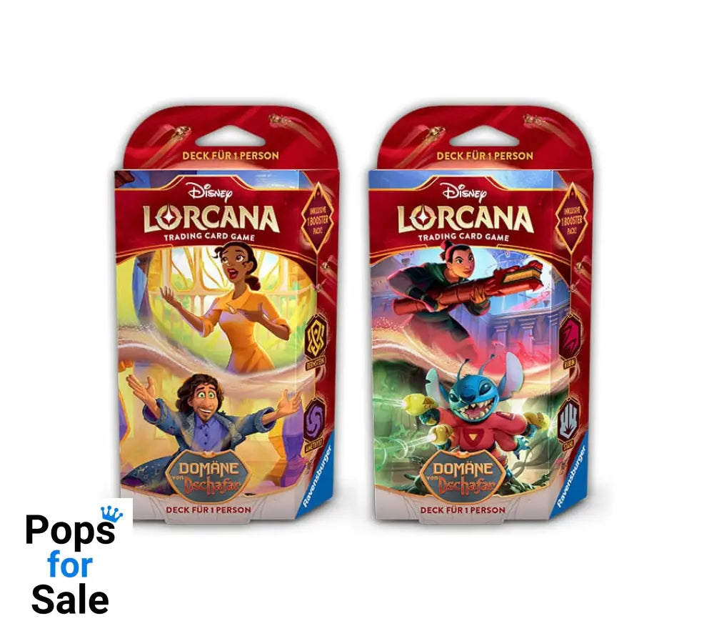 Disney Lorcana TCG Domäne von Dschafar Starter Decks Display (8) *German Edition*