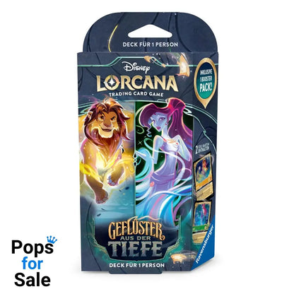 Disney Lorcana TCG Geflüster aus der Tiefe Starter Decks Display (8) *German Edition*
