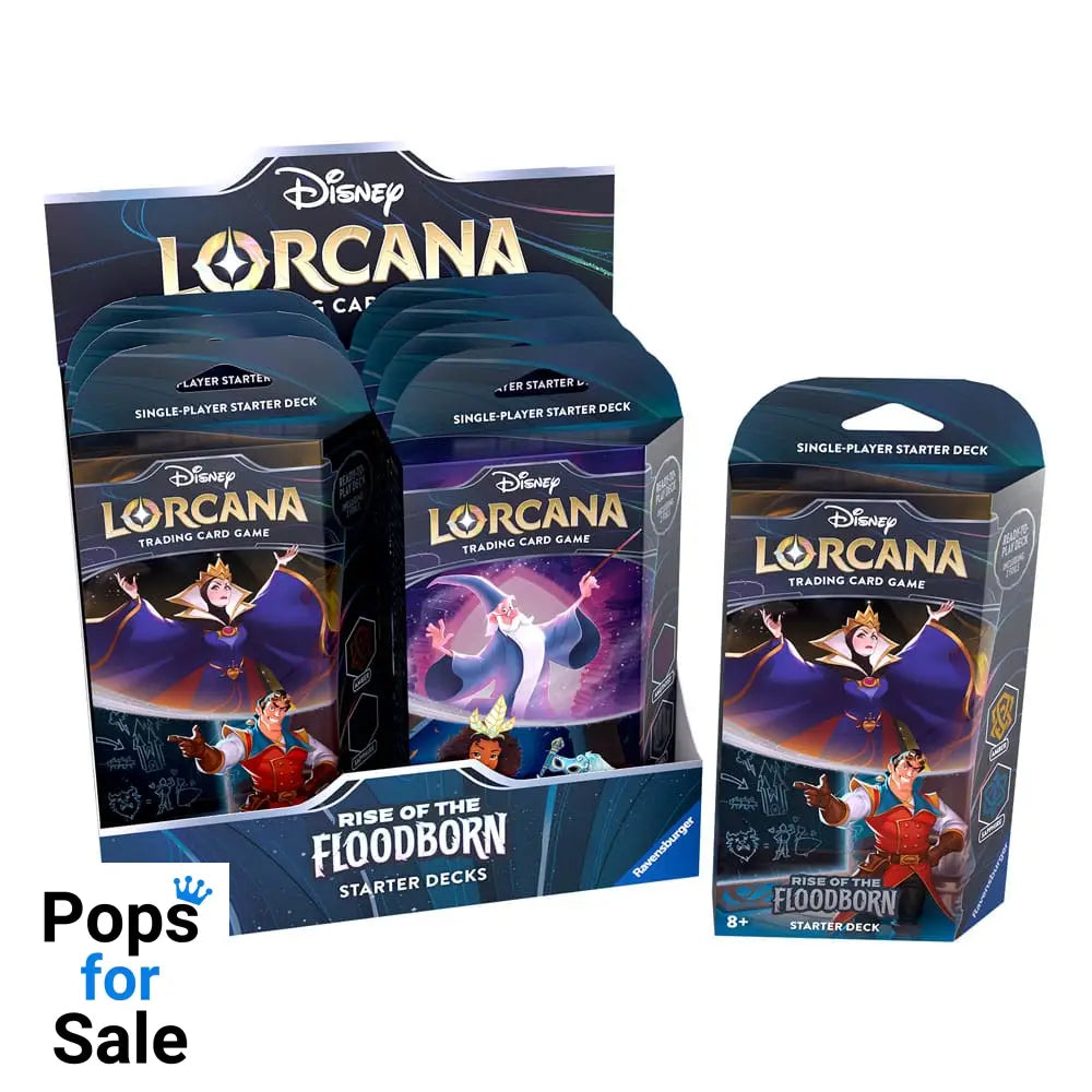 Disney Lorcana TCG Rise of the Floodborn Starter Decks Display (8) *English Edition*