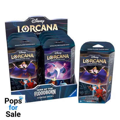 Disney Lorcana TCG Rise of the Floodborn Starter Decks Display (8) *English Edition*
