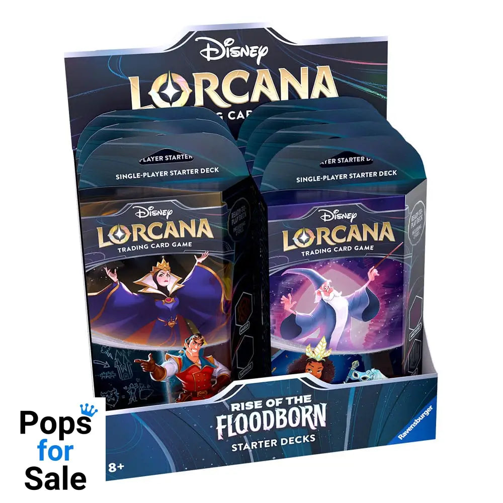 Disney Lorcana TCG Rise of the Floodborn Starter Decks Display (8) *English Edition* Trading cards