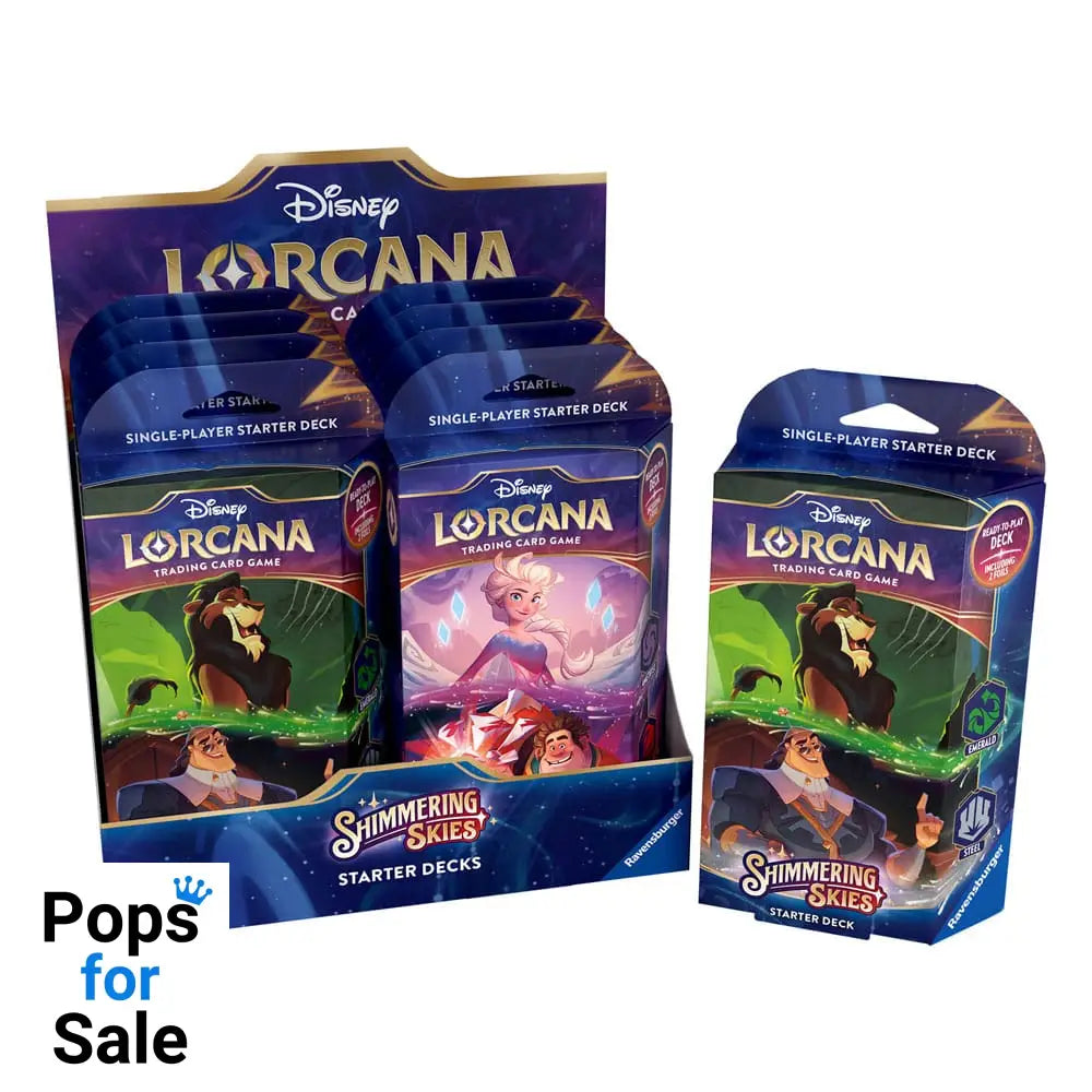 Disney Lorcana TCG Shimmering Skies Starter Decks Display (8) *English Edition* Trading cards