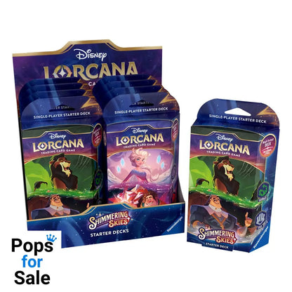 Disney Lorcana TCG Shimmering Skies Starter Decks Display (8) *English Edition* Trading cards