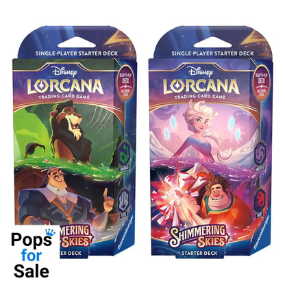Disney Lorcana TCG Shimmering Skies Starter Decks Display (8) *English Edition*