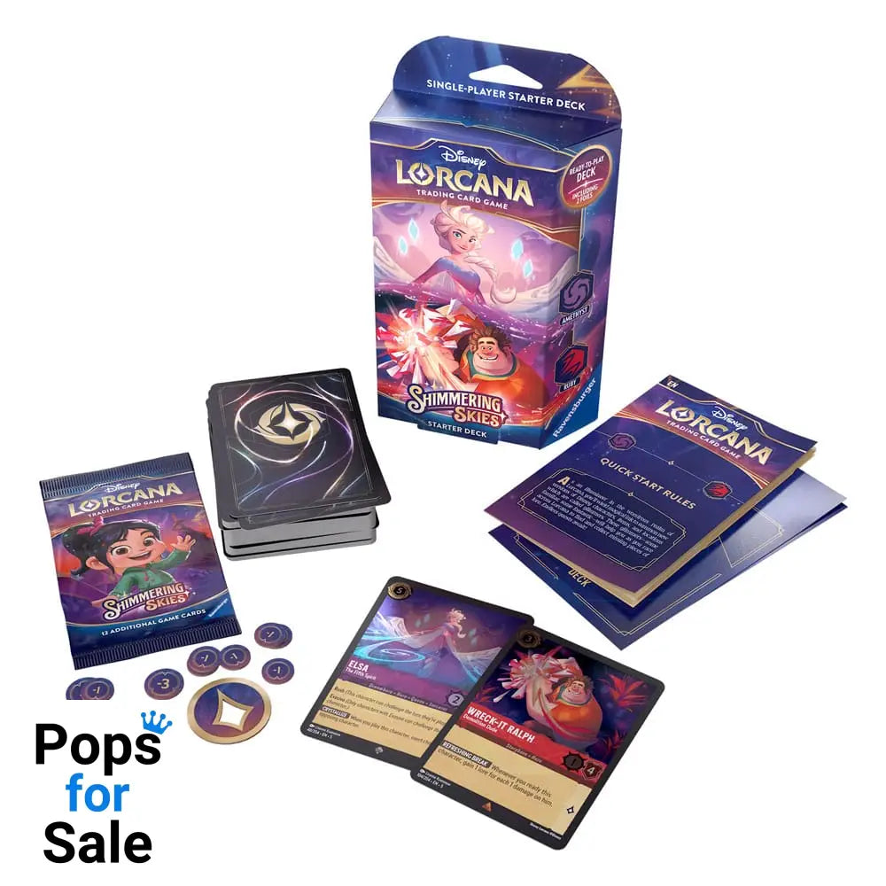 Disney Lorcana TCG Shimmering Skies Starter Decks Display (8) *English Edition*