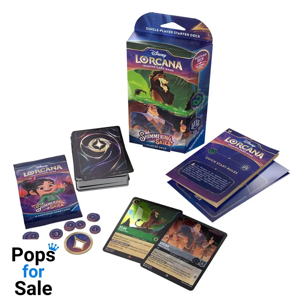 Disney Lorcana TCG Shimmering Skies Starter Decks Display (8) *English Edition*