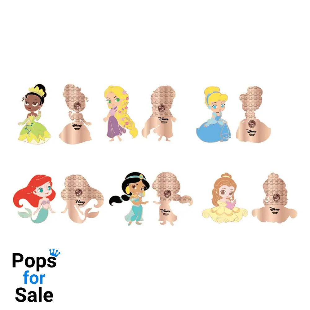 Disney Loungefly POP! Enamel Pins Princess Chibi 4 cm Assortment (12)