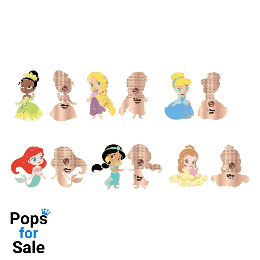 Disney Loungefly POP! Enamel Pins Princess Chibi 4 cm Assortment (12)