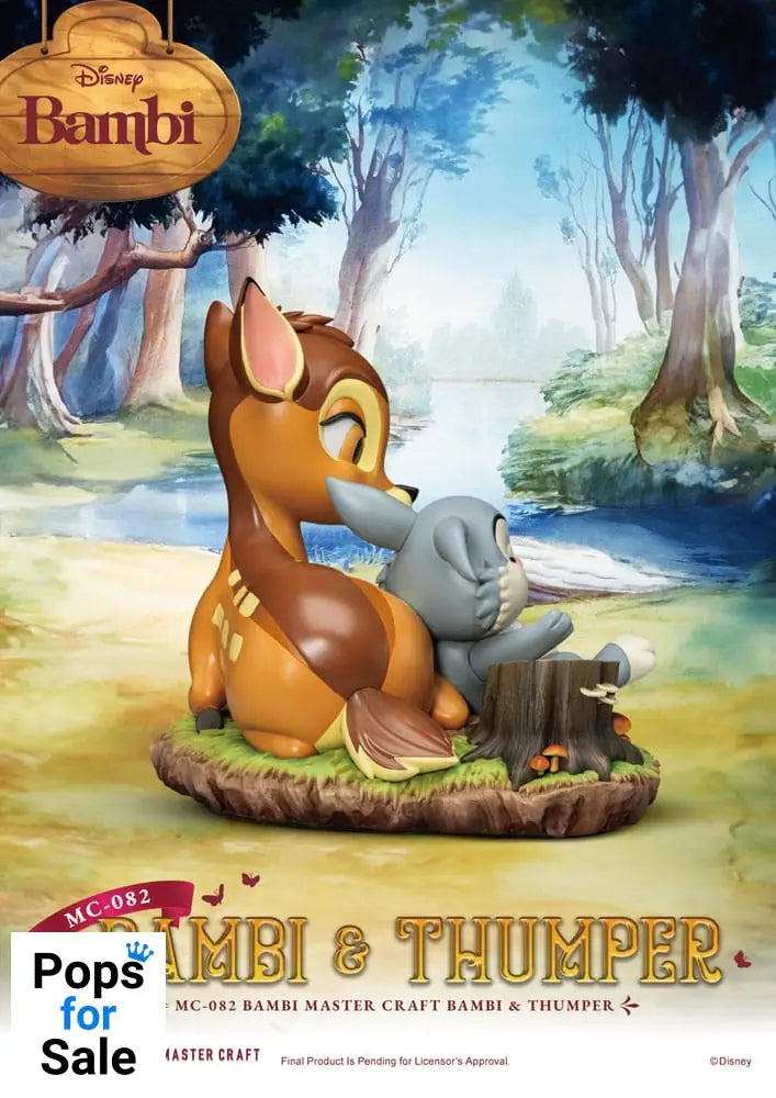 Disney Master Craft Statue Bambi & Thumper 26 cm