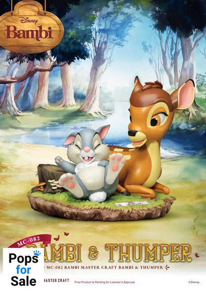 Disney Master Craft Statue Bambi & Thumper 26 cm