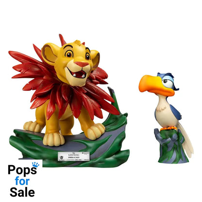 Disney Master Craft Statues 2-Pack The Lion King Little Simba & Zazu 31 cm