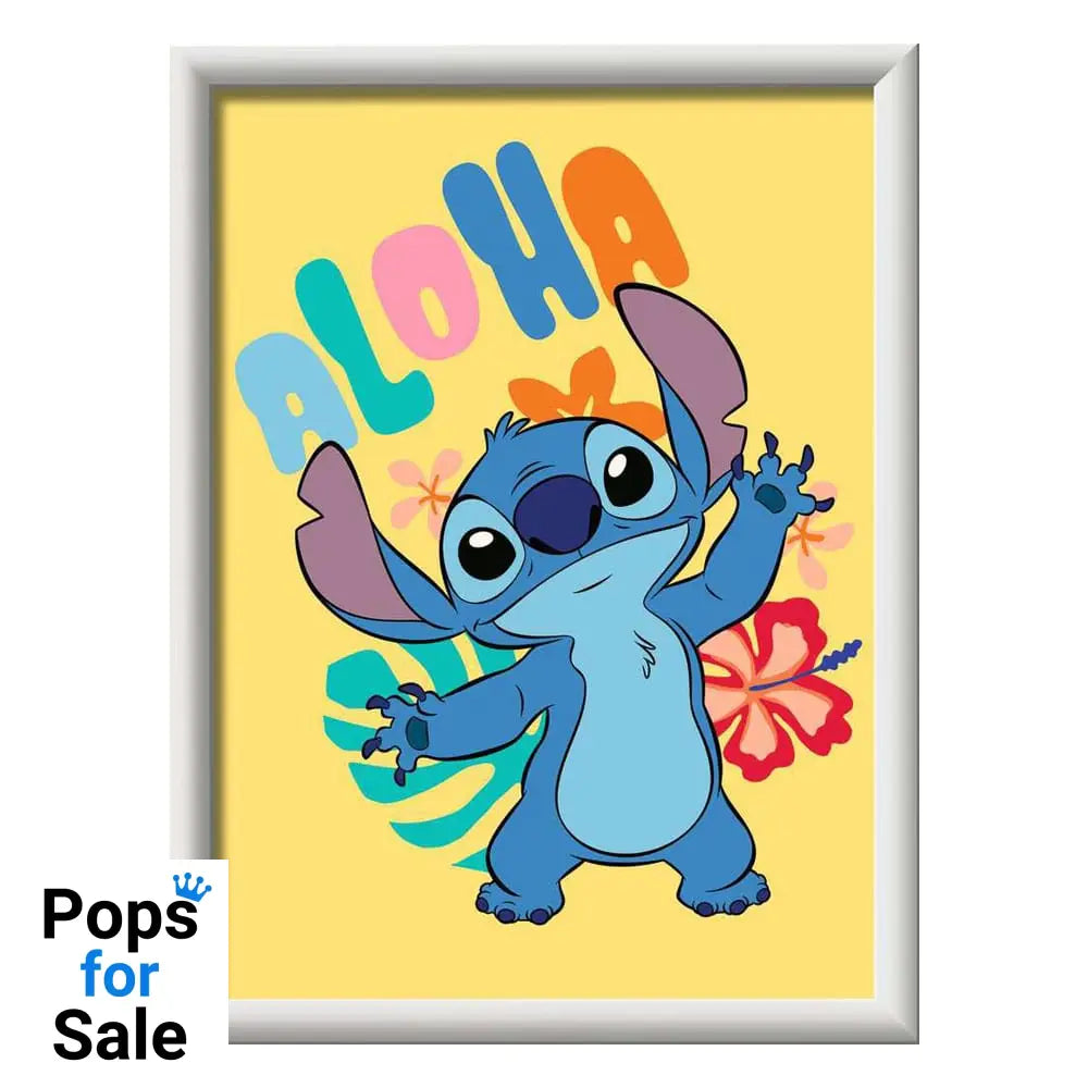 Disney Paint by Numbers Painting Set Aloha Stitch 18 x 24 cm *German Edition*