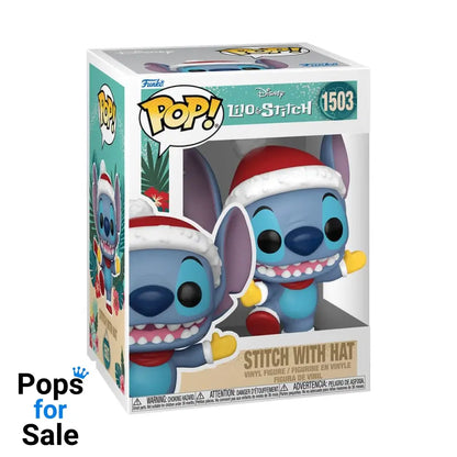 Disney POP! Vinyl Figure Holiday Stitch w/Hat 9 cm