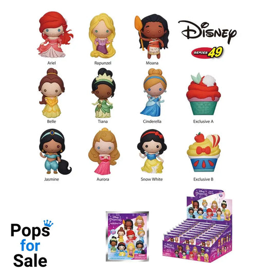 Disney Princess 3D PVC Bag Clips Display (24)