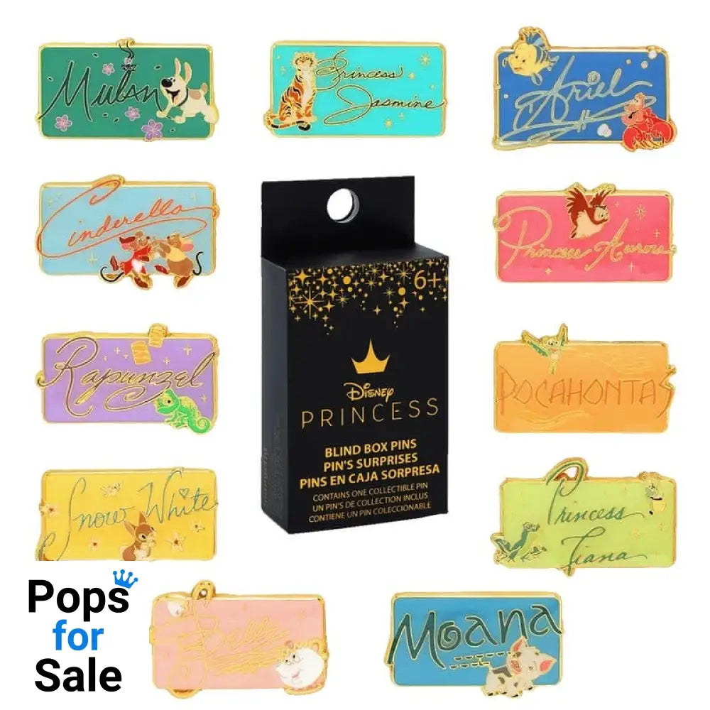 Disney Princess by Loungefly Enamel Pins Blind Box Signature Display (22)