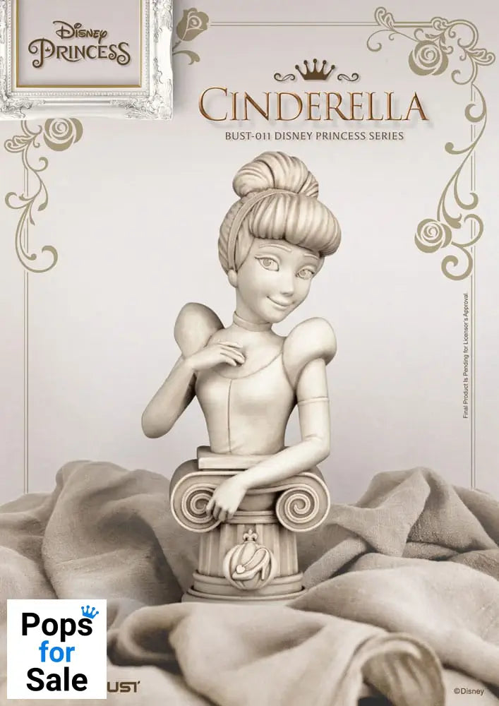 Disney Princess Series PVC Bust Cindarella 15 cm