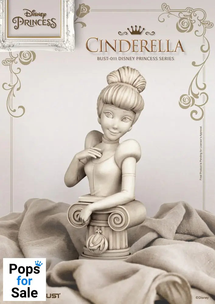 Disney Princess Series PVC Bust Cindarella 15 cm