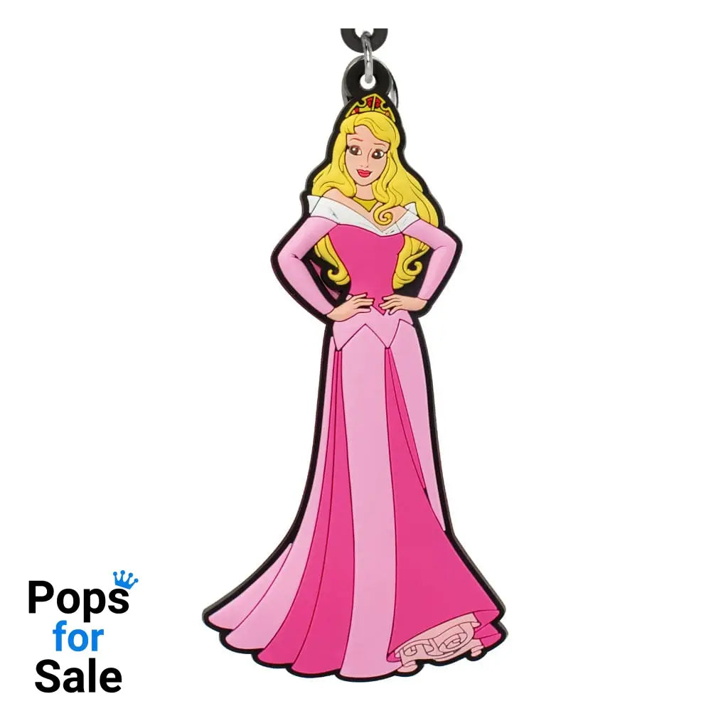 Disney Princess Soft Touch PVC Bag Clip Aurora Keyrings