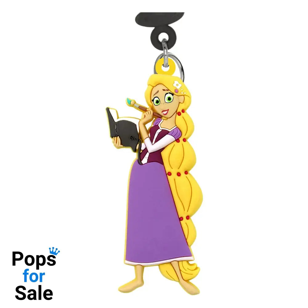 Disney Princess Soft Touch PVC Bag Clip Rapunzel Keyrings