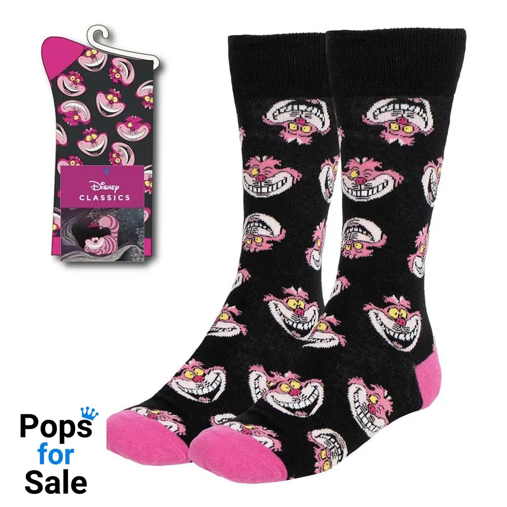 Disney Socks Alice in Wonderland Cheshire Cat Faces 36-43 Footwear
