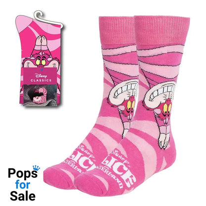 Disney Socks Alice in Wonderland Cheshire Cat Upside Down 36-43