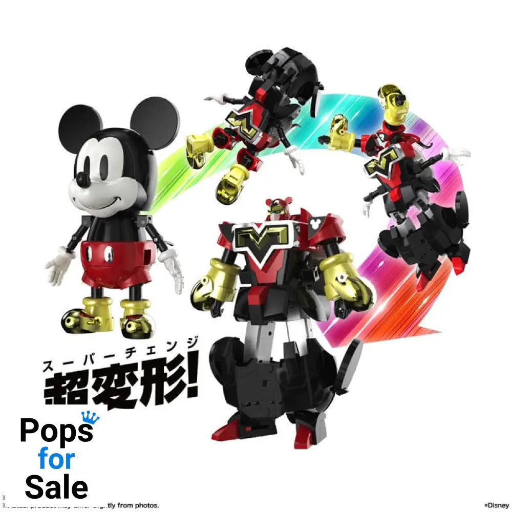 Disney Soul of Chogokin Diecast Action Figure Super Change Mickey Mouse by Kunio Okawara 13 cm