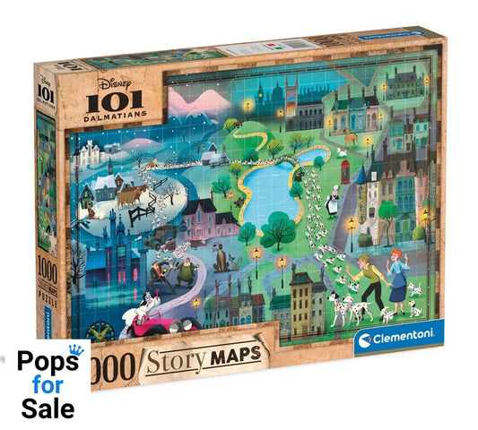 Disney Story Maps Jigsaw Puzzle 101 Dalmations (1000 pieces)