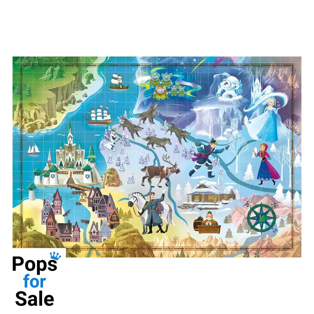 Disney Story Maps Jigsaw Puzzle Frozen (1000 pieces)