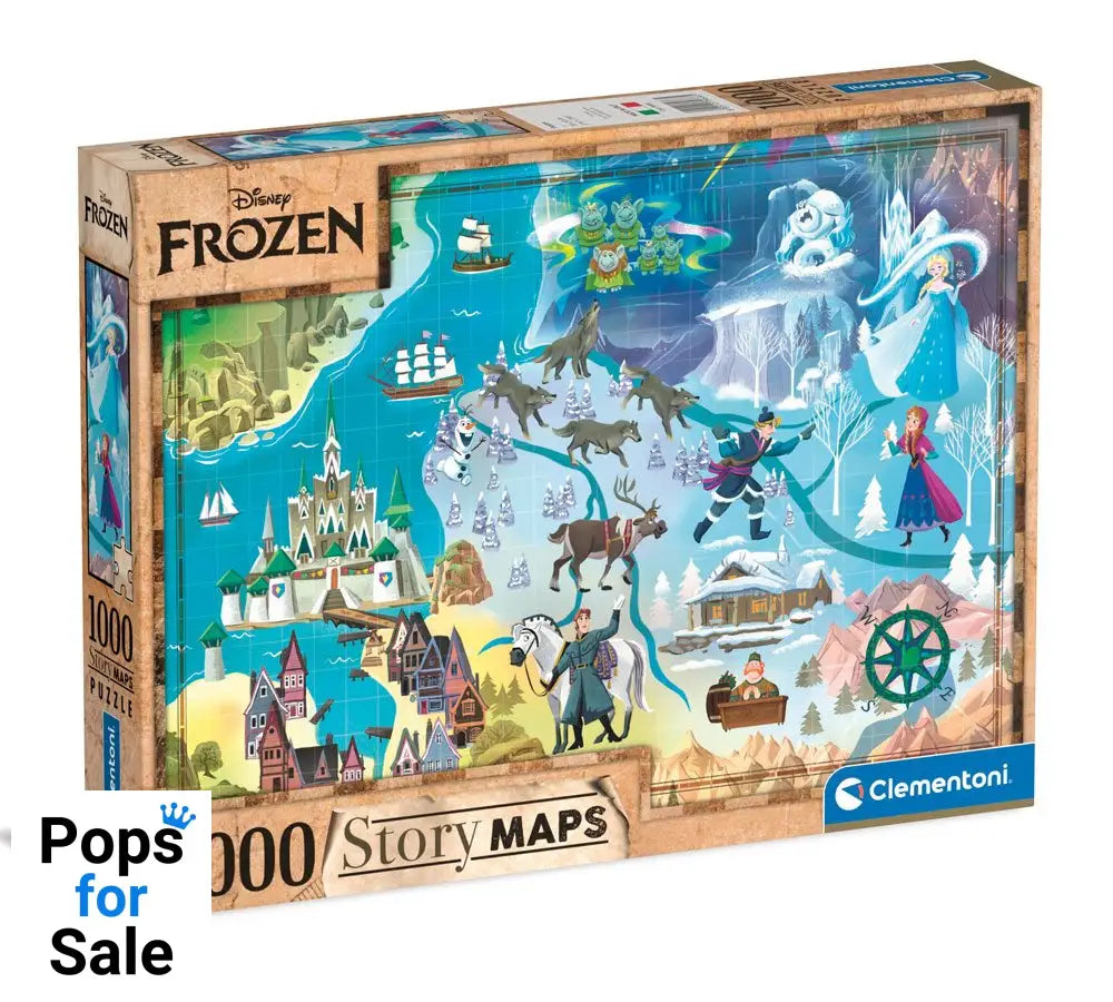 Disney Story Maps Jigsaw Puzzle Frozen (1000 pieces)