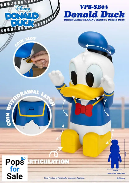 Disney Syaing Bang Vinyl Bank Mickey and Friends Donald Duck 53 cm