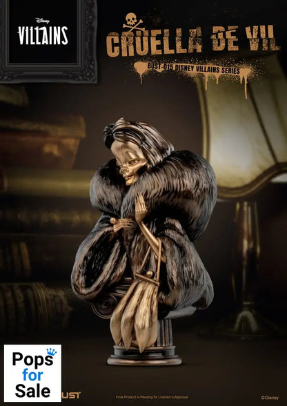 Disney Villains Series PVC Bust Cruella De Vil 16 cm