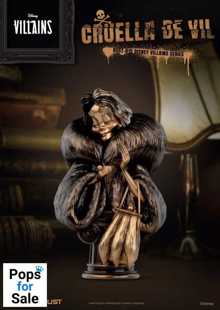 Disney Villains Series PVC Bust Cruella De Vil 16 cm