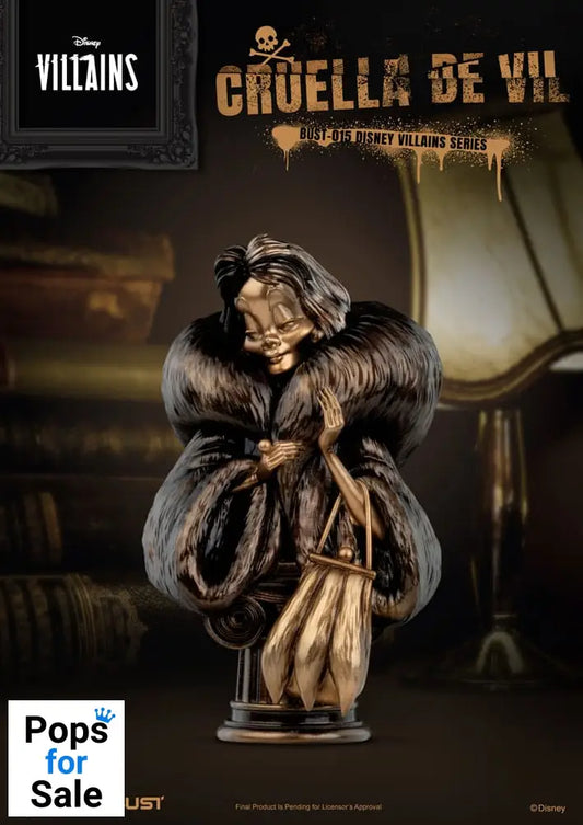 Disney Villains Series PVC Bust Cruella De Vil 16 cm