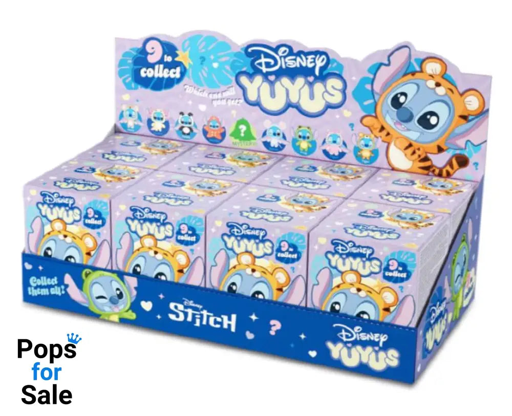 Disney YuYus Plush Key rings Stitch 12 cm Blindbox Display (8)